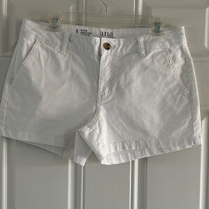 a.n.a Women's Classic White Bermudas
